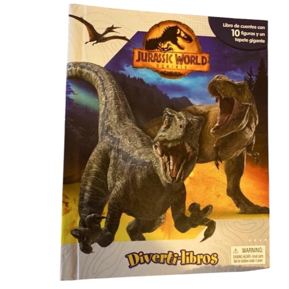 Jurassic World Dominion, Interactive Play,Learning Book,SPANISH EDITION,NIB​